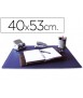 Vade sobremesa q-connect azul polipropileno azul 40x53 cm