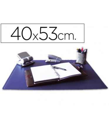 Vade sobremesa q-connect azul polipropileno azul 40x53 cm