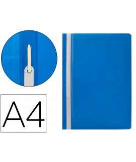 Carpeta dossier fastener plastico q-connect din a4 azul