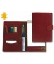 Carpeta portafolios q-connect artesania piel cuarto con broche 275x193 mm fabricada enubrique