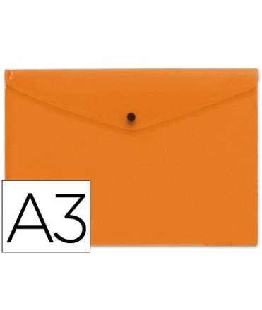 Carpeta liderpapel dossier broche 44241 polipropileno din a3 naranja serie frosty