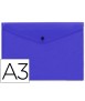 Carpeta liderpapel dossier broche 44242 polipropileno din a3 azul translucido