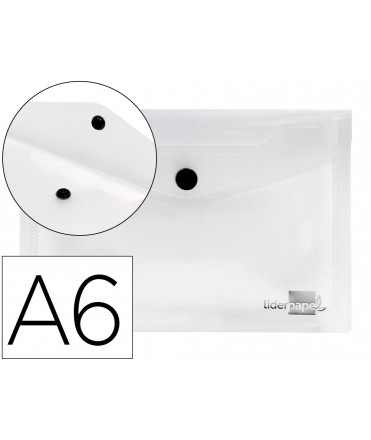 Carpeta liderpapel dossier broche 44234 polipropileno din a6 transparente translucido