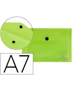 Carpeta liderpapel dossier broche 44223 polipropileno din a7 verde translucido