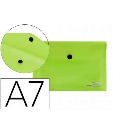 Carpeta liderpapel dossier broche 44223 polipropileno din a7 verde translucido