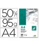 Bloc papel vegetal liderpapel encolado 50 hojas 210x297 mm 95 g