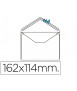 Sobre liderpapel n.21 blanco c6 114x162 mm engomado solapa de pico caja de 500 unidades