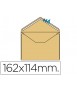 Sobre liderpapel n.23 crema c6 114x162 mm engomado solapa de pico caja de 500 unidades