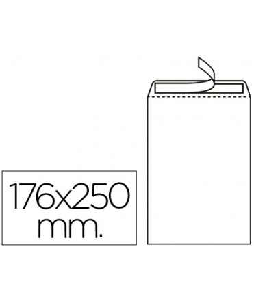 Sobre liderpapel bolsa n.15 blanco b5 176x250 mm tira de silicona caja de 500 unidades