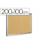 Vitrina de anuncios q-connect marco de aluminio 1000 x 2000 mm