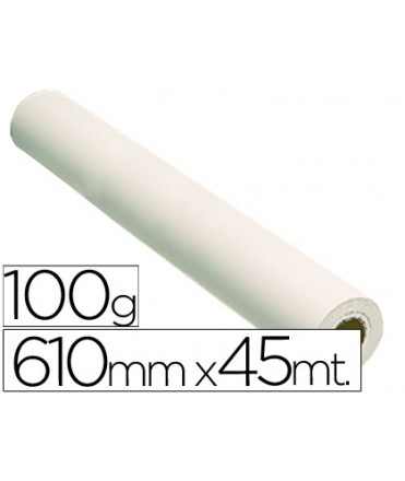 Papel reprografia grafic 100 g para plotter papel estucado blanco mate 610x45 m 1440 dpi