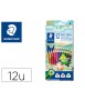 Lapices de colores staedtler noris colour slim triangular caja de 12 colores surtidos