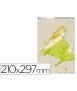 Mapa mudo color din a4 madrid comunidad de madrid fisico