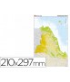 Mapa mudo color din a4 cataluña fisico
