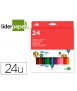 Colored pencils liderpapel box of 24 units assorted colors