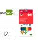 Jumbo liderpapel colored pencils with pencil sharpener box of 12 units assorted colors