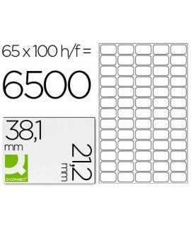 Adhesive label q-connect kf00573 -size 38.1x21.2 mm -photocopier -laser -ink-jet-box with 100 din a4 sheets