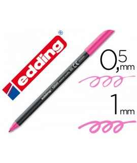 Felt edding tip pen 1200 neon pink n.69 fiber tip 0.5 mm