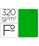 Cardboard subfolder gio green pocket sheet with bag and flap 320g/m2