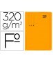 Cardboard subfolder gio orange pocket sheet with bag and flap 320g/m2