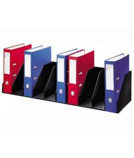 Organizador de armario paperflow negro. baldas fijas 802 mm 10 compartimentos