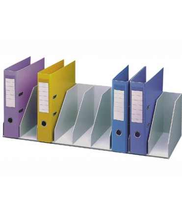 Organizador de armario paperflow gris. baldas fijas 802 mm 9 compartimentos