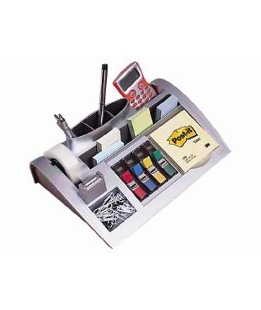 Organizador de sobremesa 3m c-50 incluye bloc de notas rollo de cinta scotch 4 dispensadores de banderitas