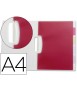 Carpeta liderpapel dossier pinza lateral polipropileno din a4 transparente con separadores
