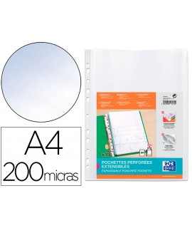 Funda oxford multitaladro fuelle din a4