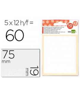 Labels liderpapel envelope of 10 h. + 2 h. gift 19x75 mm -5 units per sheet