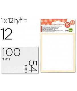 Labels liderpapel 10 h. envelope + 2 h. gift 54x100 mm -1 units per sheet
