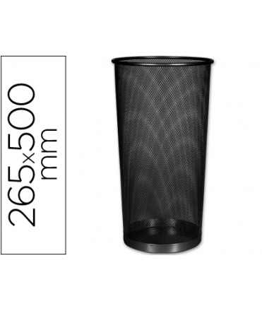 Paraguero metalico q-connect kf00829 rejilla negro 26,5 diametro x 50 cm