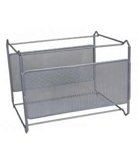 Hanging Folder Holder q-connect kf00832 Grid Silver Metallic 335x285x250 mm for DIN A4 Folders