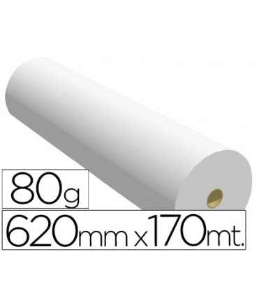 Papel reprografia ppc para plotter 620x170mt 80gr