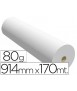 Papel reprografia ppc para plotter 914x170mt 80 g