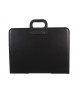 Cartera portadocumentos q-connect negra con asa con cremallera din a3 420x297 mm