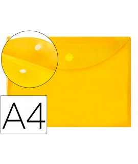 Folder liderpapel dossier a4 with yellow velcro closure