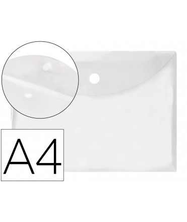 Carpeta liderpapel dossier a4 cierre de velcro transparente
