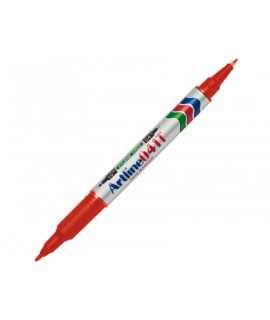 Artline Permanent Marker Pen EK-041T Red Double Tip 0.4 and 1.0 mm