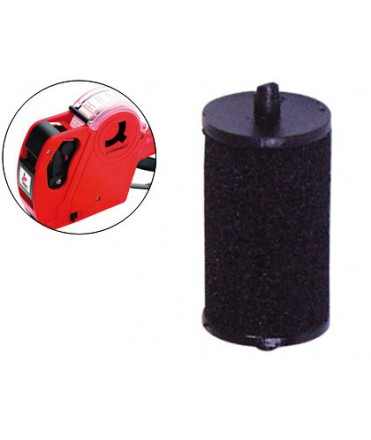 Rodillo entintador q-connect 20 mm tinta color negro para etiquetadora q-connect kf00712