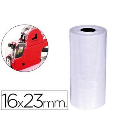 Etiquetas q-connect blanca 16x23 mm lisa rollo 700 etiquetas para etiquetadora q-connect kf00711