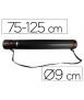 Portaplanos plastico liderpapel diametro 9 cm extensible hasta 125 cm negro