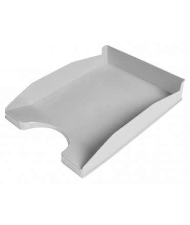 Plastic q-connect opaque grey table tray 240x70x340 mm
