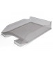 Bandeja sobremesa plastico q-connect gris oscuro transparente 240x70x340 mm