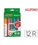 Standard alpine marker box of 12 units assorted colors