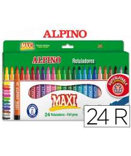Alpine marker maxi box of 24 units assorted colors
