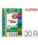 Alpine double double pen thick tip and fine tip box of 20+4 units assorted colors