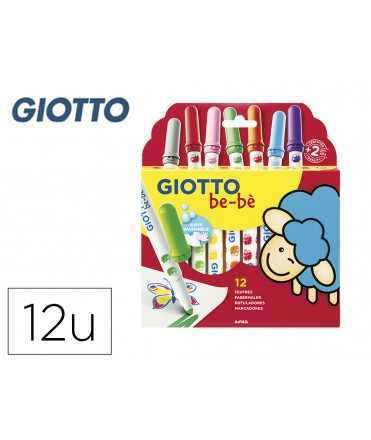 Rotulador giotto super bebe caja de 12 unidades colores surtidos