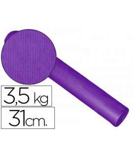 Plain kraft wrapping paper reel width 31 cm weight 3.5 kg weight 60 gr color lila