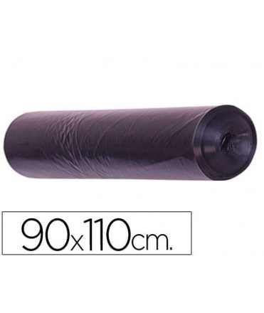 Black industrial garbage bag 90x110cm gauge 200 roll of 10 units